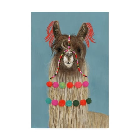 Victoria Borges 'Adorned Llama Iv' Canvas Art,16x24